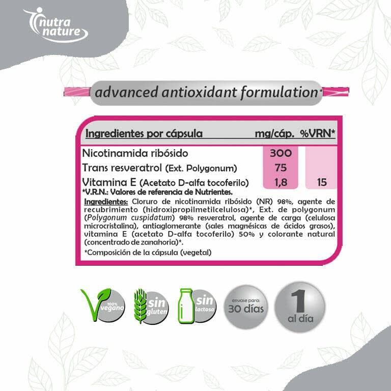 Nad+ Resveratrol "Dale a tus células la energía que se merecen"