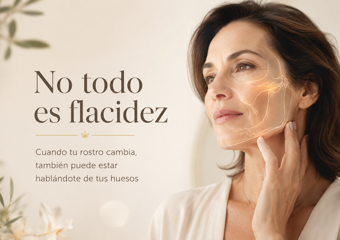 No todo es flacidez: cuando tu rostro cambia, también puede estar hablándote de tus huesos