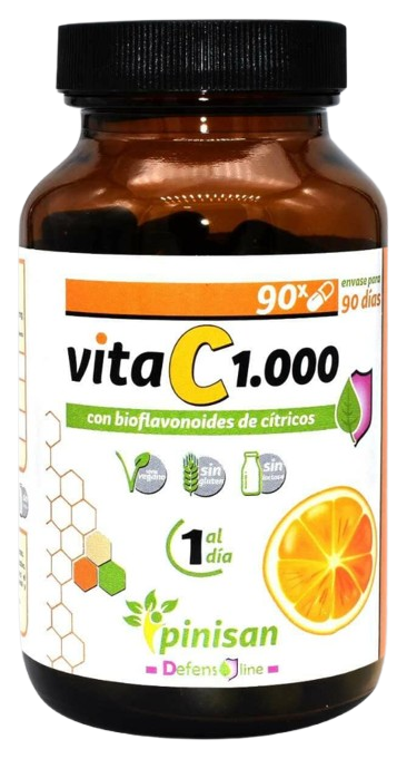 Vitamina C 1000mg 90 Cápsulas - Refuerza Defensas Naturales